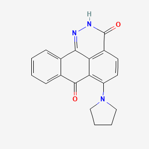 molecular formula C19H15N3O2 B4543871 6-(1-pyrrolidinyl)-3H-dibenzo[de,h]cinnoline-3,7(2H)-dione 