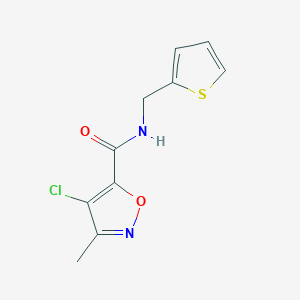 molecular formula C10H9ClN2O2S B4543932 4-chloro-3-methyl-N-(2-thienylmethyl)-5-isoxazolecarboxamide 