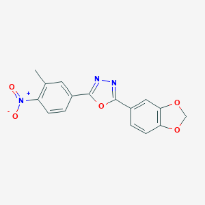2-(1,3-Benzodioxol-5-yl)-5-(3-methyl-4-nitrophenyl)-1,3,4-oxadiazole