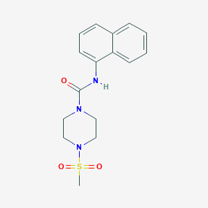 4-(methylsulfonyl)-N-1-naphthyl-1-piperazinecarboxamide