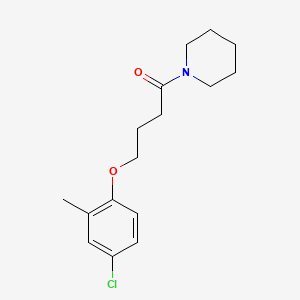 molecular formula C16H22ClNO2 B4543982 1-[4-(4-chloro-2-methylphenoxy)butanoyl]piperidine 