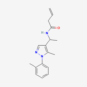 N-{1-[5-methyl-1-(2-methylphenyl)-1H-pyrazol-4-yl]ethyl}-3-butenamide