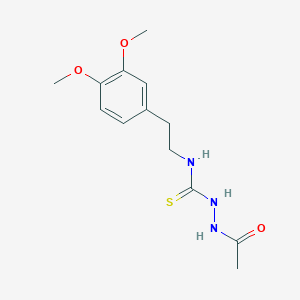 2-acetyl-N-[2-(3,4-dimethoxyphenyl)ethyl]hydrazinecarbothioamide