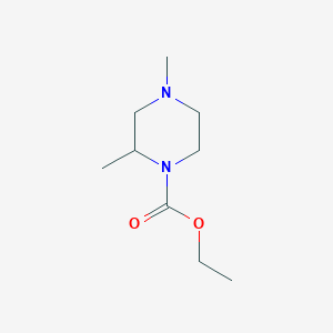 molecular formula C9H18N2O2 B045441 Ethyl 2,4-dimethylpiperazine-1-carboxylate CAS No. 114649-85-3