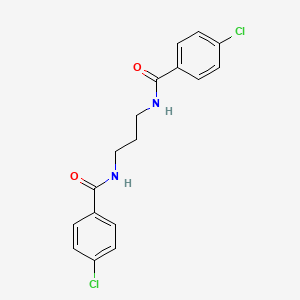 molecular formula C17H16Cl2N2O2 B4544171 N,N'-1,3-propanediylbis(4-chlorobenzamide) 