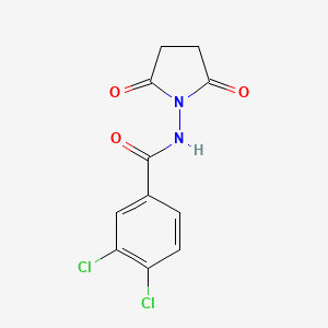 molecular formula C11H8Cl2N2O3 B4544180 3,4-二氯-N-(2,5-二酮-1-吡咯烷基)苯甲酰胺 