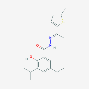 2-hydroxy-3,5-diisopropyl-N'-[1-(5-methyl-2-thienyl)ethylidene]benzohydrazide