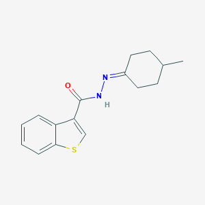molecular formula C16H18N2OS B454426 N'-(4-methylcyclohexylidene)-1-benzothiophene-3-carbohydrazide 