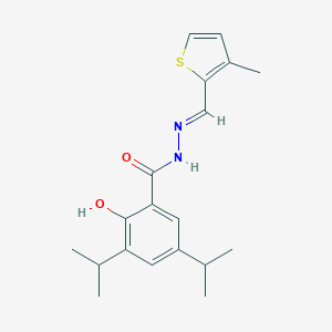 2-hydroxy-3,5-diisopropyl-N'-[(3-methyl-2-thienyl)methylene]benzohydrazide