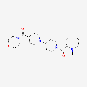 molecular formula C23H40N4O3 B4544325 1'-[(1-methyl-2-azepanyl)carbonyl]-4-(4-morpholinylcarbonyl)-1,4'-bipiperidine 