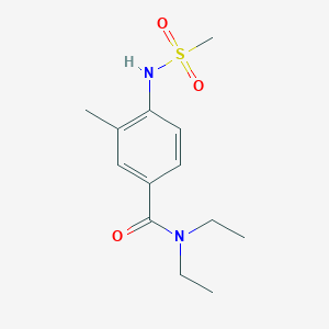 molecular formula C13H20N2O3S B4544338 N,N-diethyl-3-methyl-4-[(methylsulfonyl)amino]benzamide 