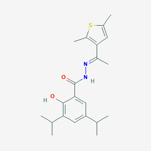 N'-[1-(2,5-dimethyl-3-thienyl)ethylidene]-2-hydroxy-3,5-diisopropylbenzohydrazide