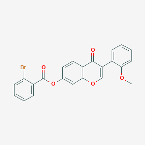 molecular formula C23H15BrO5 B4544384 3-(2-methoxyphenyl)-4-oxo-4H-chromen-7-yl 2-bromobenzoate 