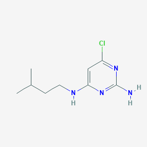molecular formula C9H15ClN4 B4544427 6-chloro-N~4~-(3-methylbutyl)-2,4-pyrimidinediamine 
