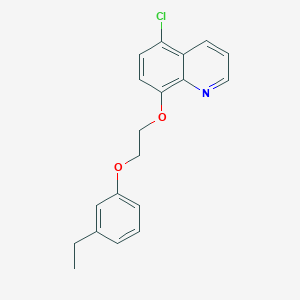 molecular formula C19H18ClNO2 B4544460 5-chloro-8-[2-(3-ethylphenoxy)ethoxy]quinoline 