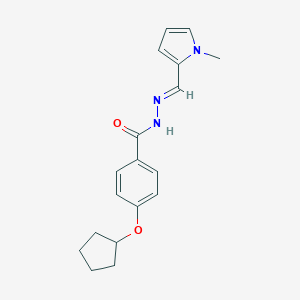 4-(cyclopentyloxy)-N'-[(1-methyl-1H-pyrrol-2-yl)methylene]benzohydrazide