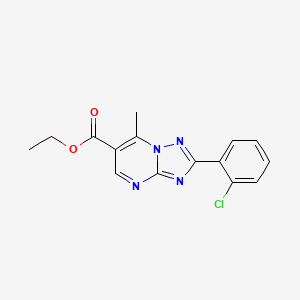 molecular formula C15H13ClN4O2 B4544644 ethyl 2-(2-chlorophenyl)-7-methyl[1,2,4]triazolo[1,5-a]pyrimidine-6-carboxylate 