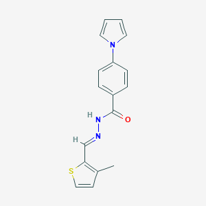 N'-[(3-methyl-2-thienyl)methylene]-4-(1H-pyrrol-1-yl)benzohydrazide