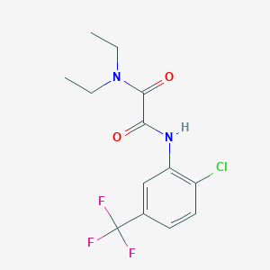 molecular formula C13H14ClF3N2O2 B4544685 N'-[2-chloro-5-(trifluoromethyl)phenyl]-N,N-diethylethanediamide 