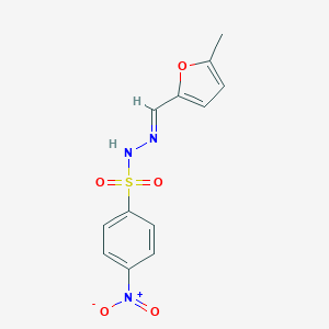 molecular formula C12H11N3O5S B454470 4-nitro-N'-[(5-methyl-2-furyl)methylene]benzenesulfonohydrazide 