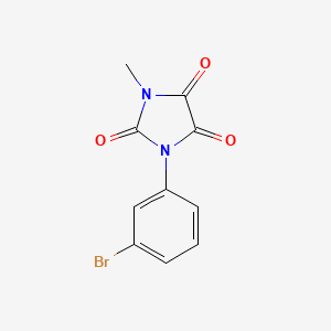 molecular formula C10H7BrN2O3 B4544765 1-(3-bromophenyl)-3-methyl-2,4,5-imidazolidinetrione 