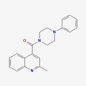 molecular formula C21H21N3O B4544771 2-methyl-4-[(4-phenyl-1-piperazinyl)carbonyl]quinoline 