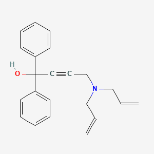 molecular formula C22H23NO B4544774 4-(diallylamino)-1,1-diphenyl-2-butyn-1-ol 