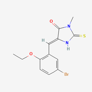 molecular formula C13H13BrN2O2S B4544825 5-(5-bromo-2-ethoxybenzylidene)-3-methyl-2-thioxo-4-imidazolidinone 