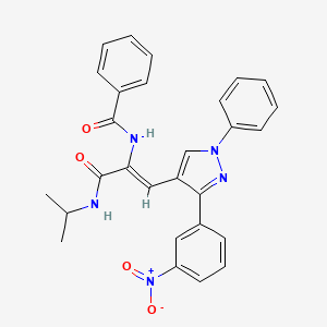 N-{1-[(isopropylamino)carbonyl]-2-[3-(3-nitrophenyl)-1-phenyl-1H-pyrazol-4-yl]vinyl}benzamide