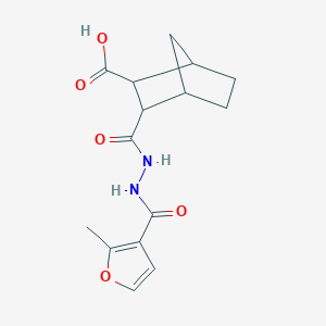 3-{[2-(2-Methyl-3-furoyl)hydrazino]carbonyl}bicyclo[2.2.1]heptane-2-carboxylic acid