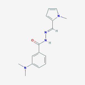 3-(dimethylamino)-N'-[(1-methyl-1H-pyrrol-2-yl)methylene]benzohydrazide