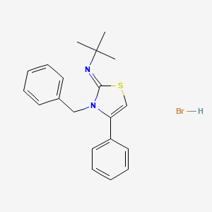 molecular formula C20H23BrN2S B4544871 N-[(2Z)-3-benzyl-4-phenyl-1,3-thiazol-2(3H)-ylidene]-2-methyl-2-propanamine hydrobromide 