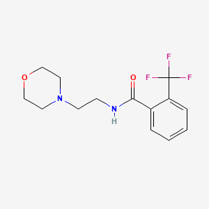 molecular formula C14H17F3N2O2 B4544896 N-[2-(4-morpholinyl)ethyl]-2-(trifluoromethyl)benzamide 