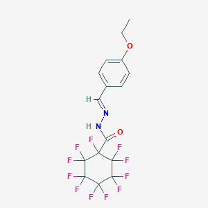 N'-(4-ethoxybenzylidene)-1,2,2,3,3,4,4,5,5,6,6-undecafluorocyclohexanecarbohydrazide