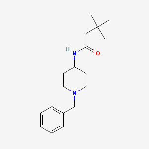 molecular formula C18H28N2O B4544911 N-(1-benzyl-4-piperidinyl)-3,3-dimethylbutanamide 