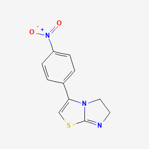 molecular formula C11H9N3O2S B4544913 3-(4-nitrophenyl)-5,6-dihydroimidazo[2,1-b][1,3]thiazole CAS No. 40229-93-4