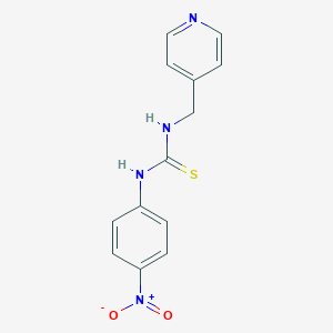 molecular formula C13H12N4O2S B454504 1-(4-Nitrophenyl)-3-(pyridin-4-ylmethyl)thiourea 