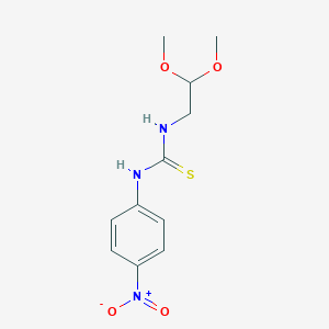 molecular formula C11H15N3O4S B454505 1-(2,2-Dimethoxyethyl)-3-(4-nitrophenyl)thiourea 
