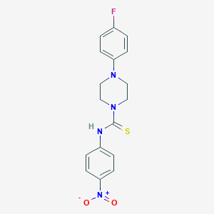 molecular formula C17H17FN4O2S B454512 4-(4-fluorophenyl)-N-(4-nitrophenyl)piperazine-1-carbothioamide 