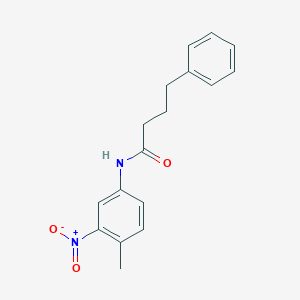 N-(4-methyl-3-nitrophenyl)-4-phenylbutanamide