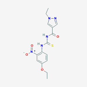 N-{4-ethoxy-2-nitrophenyl}-N'-[(1-ethyl-1H-pyrazol-4-yl)carbonyl]thiourea