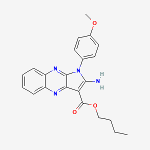 butyl 2-amino-1-(4-methoxyphenyl)-1H-pyrrolo[2,3-b]quinoxaline-3-carboxylate