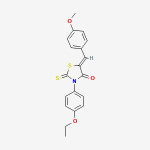 3-(4-ethoxyphenyl)-5-(4-methoxybenzylidene)-2-thioxo-1,3-thiazolidin-4-one