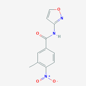 molecular formula C11H9N3O4 B454529 3-methyl-4-nitro-N-(1,2-oxazol-3-yl)benzamide 
