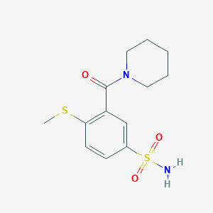 4-(methylthio)-3-(1-piperidinylcarbonyl)benzenesulfonamide