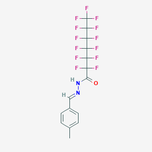 molecular formula C15H9F13N2O B454531 2,2,3,3,4,4,5,5,6,6,7,7,7-tridecafluoro-N'-(4-methylbenzylidene)heptanohydrazide 