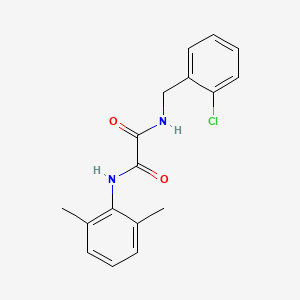 molecular formula C17H17ClN2O2 B4545319 N'-[(2-CHLOROPHENYL)METHYL]-N-(2,6-DIMETHYLPHENYL)ETHANEDIAMIDE 