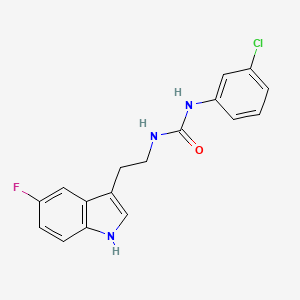 N-(3-chlorophenyl)-N'-[2-(5-fluoro-1H-indol-3-yl)ethyl]urea