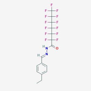 N'-(4-ethylbenzylidene)-2,2,3,3,4,4,5,5,6,6,7,7,7-tridecafluoroheptanohydrazide