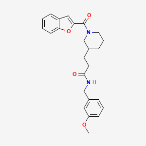 3-[1-(1-benzofuran-2-ylcarbonyl)-3-piperidinyl]-N-(3-methoxybenzyl)propanamide